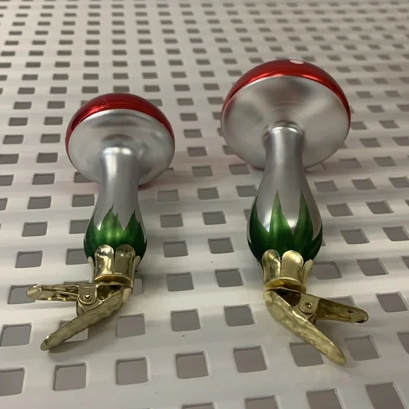 Ikea mushroom Christmas tree decor clip on holiday ornaments decorations new - Picture 11 of 17